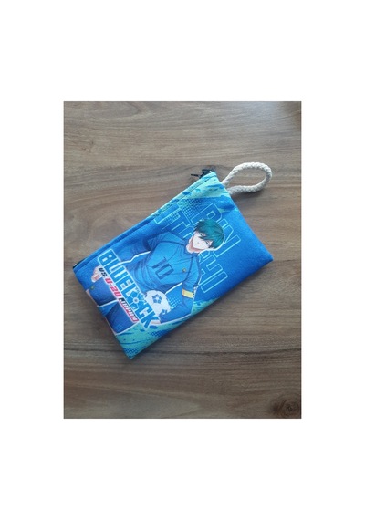 Owl Bag Blue Lock - Rin İtoshi Desenli Tasarım Cüzdan Kalemlik Çanta Düzenleyici Diğer