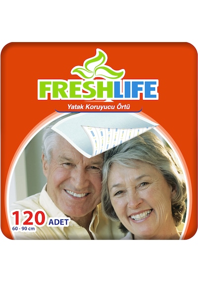Freshlife Yatak Koruyucu Örtü 60 x 90 CM 30 x 4 Paket 120 Adet