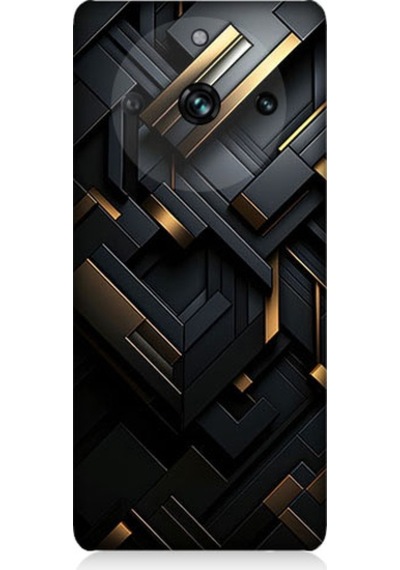 Realme 11 Pro Uyumlu Geometrik Desen Desenli Silikon Kılıf
