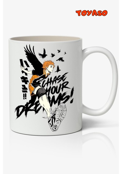 Haikyuu Hinata Anime Temalı Beyaz Kupa Bardak Sevgiliye Arkadaşa Hediye Beyaz