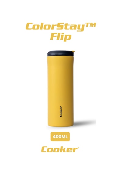 Cooker Colorstay Flip 400 Ml Paslanmaz Çelik Bardak Termos Ckr2041 Altın