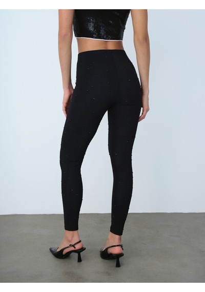 Slim Fit Kadın Tayt Siyah