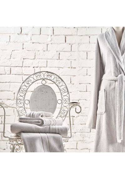 Linens Soft Pamuk 50x85 cm Yüz Havlusu Gri