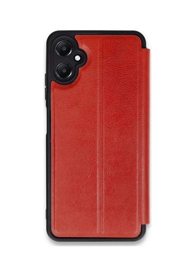 Newface - 574 - Samsung Galaxy Uyumlu A05 Kılıf Flip Cover - Csmo-tex - - Kırmızı
