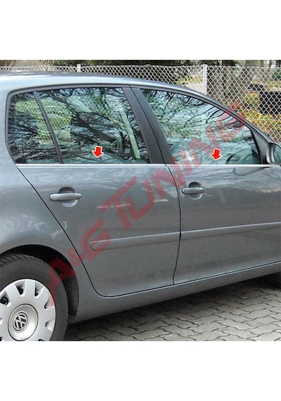 Vw Golf 5 Krom Cam Çıtası Tk 2005-2009 4Prç Paslanmaz Çelik N11.4811
