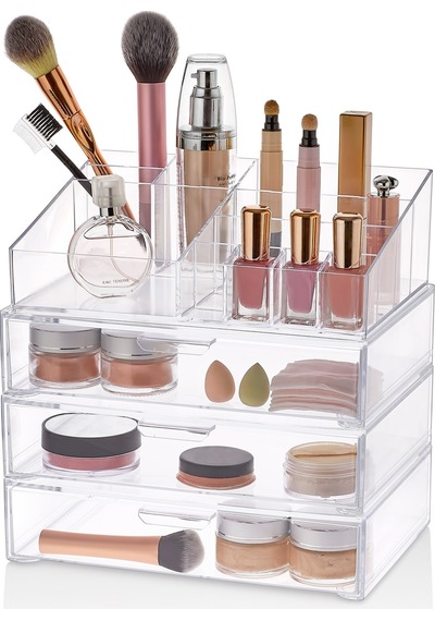 Makyaj Organizer- ( 3 Çekmece+1 Üst Organizer)