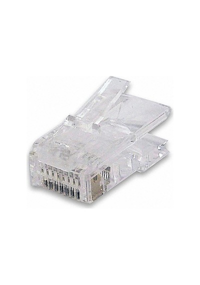 Beek Bc-mp5e Cat5e Rj45 8p8c Zırhsız Yuvarlak Kablo Tipi Konnektör 100 Lü Paket