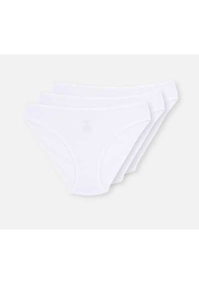 3 Lü Paket Dagi Bayan Klasik Slip Külot 5113kc Beyaz