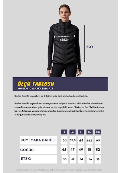 Mmetalic Siyah Kapitone Kolsuz Slim Fit Dik Yaka Fermuarlı Cepli Kadın Şişme Yelek Mtlcy1 Siyah