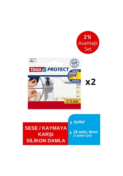 Ses Önleyici Pastil Şeffaf 8mm 28adt X 2 Paket Toplam 56 Damla Diğer