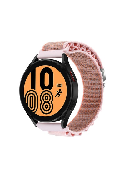 Watch 22mm Uyumlu Kr410 Kumaş Kordon - Pembe