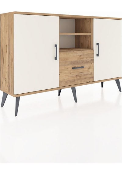 Arges Konsol 4 Raflı Tek Çekmeceli 2 Kapaklı 132x30x83 Çam-aytaşı/çam Aytaşı/çam Arges Konsol 4 Raflı Tek Çekmeceli 2 Kapaklı 132x30x83 Çam-aytaşı/çam Aytaşı/çam