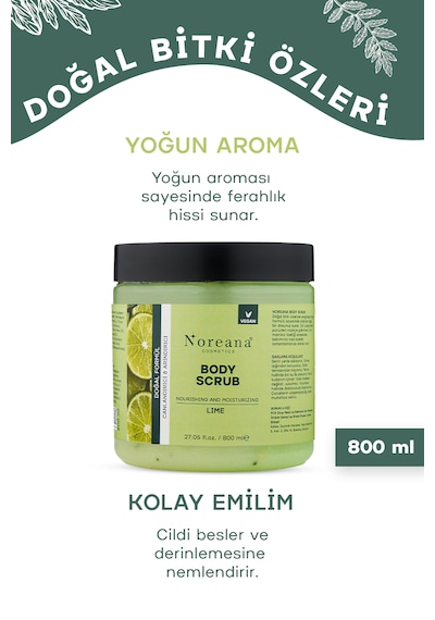 Misket Limon Özlü Body Scrub Peeling 800 Ml