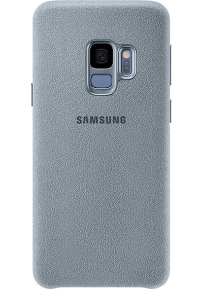 Galaxy S9 İle Uyumlu Alcantara Kılıf Gri Ef-xg960amegww