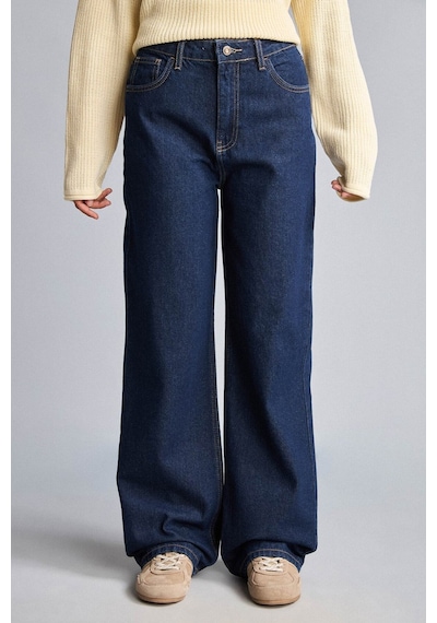 Defacto 90s Wıde Leg Geniş Paça Cepli Jean Pantolon H7793ax26aunm82 Mavi-nm82