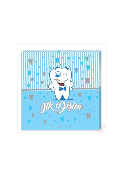 İlk Dişim Peçete 33cm X 33cm, 20 Adet - Mavi