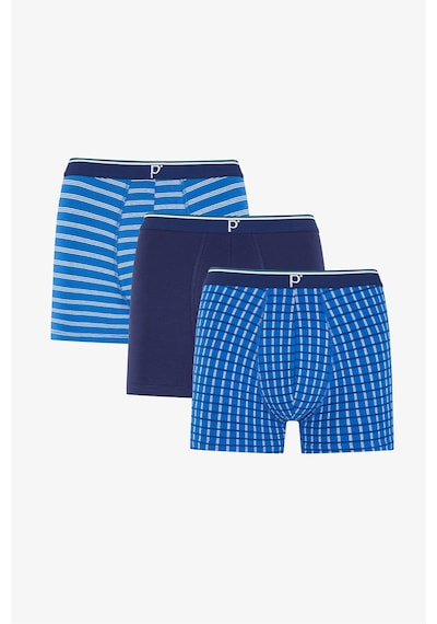 Penti Erkek Renkli Blue Check Çoklu Boxer