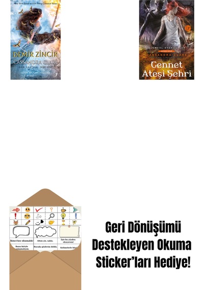 Demir Zincir Ciltli + Cennet Ateşi Şehri + Okuma Sticker'ları