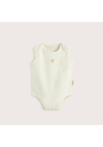 Chakra Sea Sıde 3'lü Kolsuz Body Kutu Set Ekru/mavi