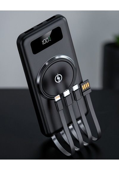 Kablolu Ve Kablosuz Şarjlı 10000 Mah Powerbank Uuczzzpwpg10powerbankkkkk3 Çok Renkli
