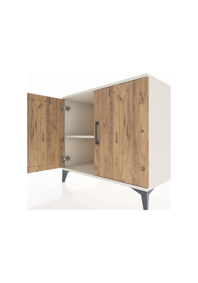 Kronos Şifonyer Tek Raflı 2 Kapaklı 88x59x80 Aytaşı-çam Aytaşı