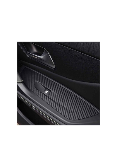 Peugeot 408 İle Uyumlu İç Trim Folyo Kaplama Set Mat Karbon Siyah