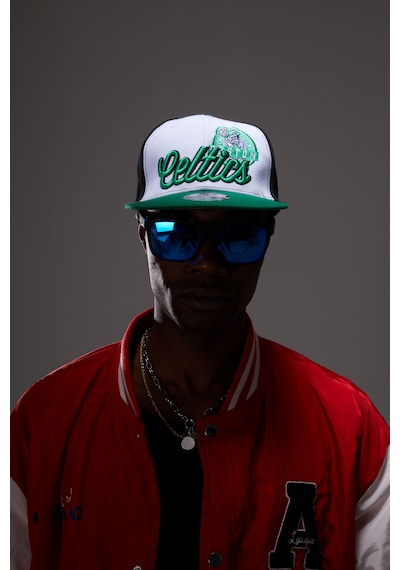 Berellini Celtics Hip-hop Şapka Özel Kolleksiyon Beyaz - Yeşil