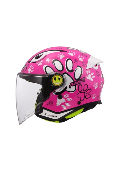 Ls2 Funny 2 Yarım Çocuk Çene Açılır Kask Pembe