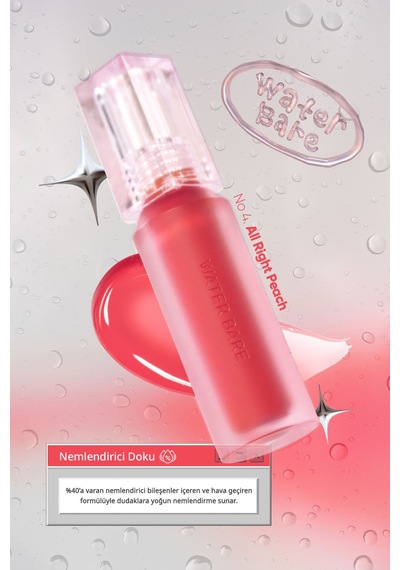 Peripera Water Bare Tint 04 All Right Peach 04 All Right Peach
