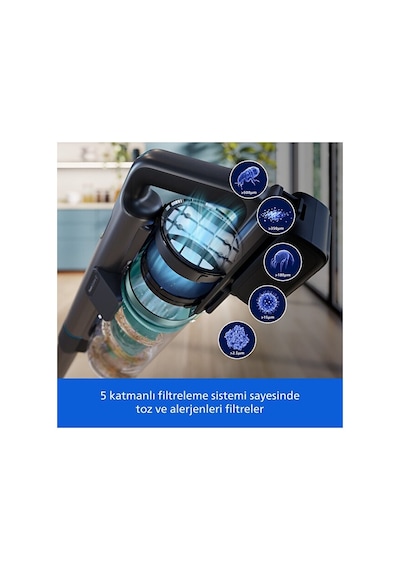 Philips Aqua 8000 Serisi  XC8156/10 Islak Kuru Şarjlı Dikey Süpürge