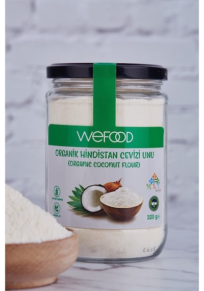 Wefood Organik Glütensiz Hindistan Cevizi Unu 320 Gr (organik Sertifikalı)