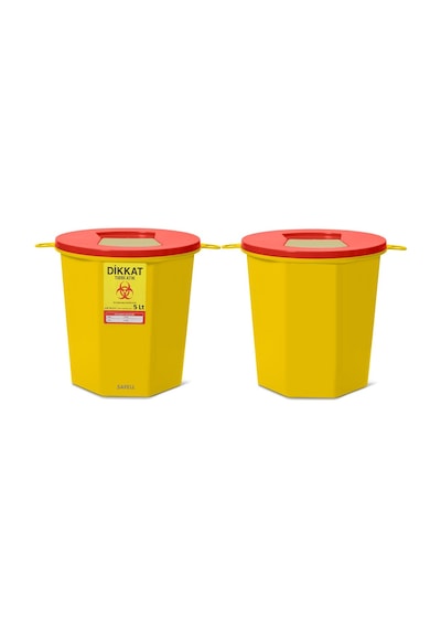 Tıbbi Atık Kovası 5 Litre 10 Adet - Tıbbi Atık Kutusu