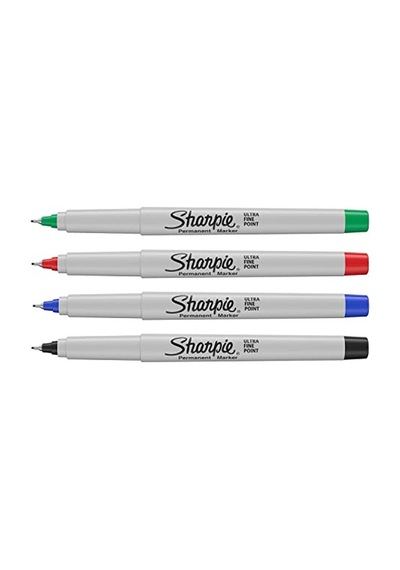 Sharpie Ultra Fine, Süper İnce Uç, Karışık 4'lü Paket 103 Ivory