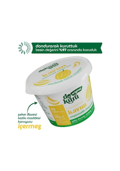 Dokuru Kavun Kuru Meyve Cipsi - Dondurularak Kurutulmuş Freeze Dried Çıtır Kavun 15 G