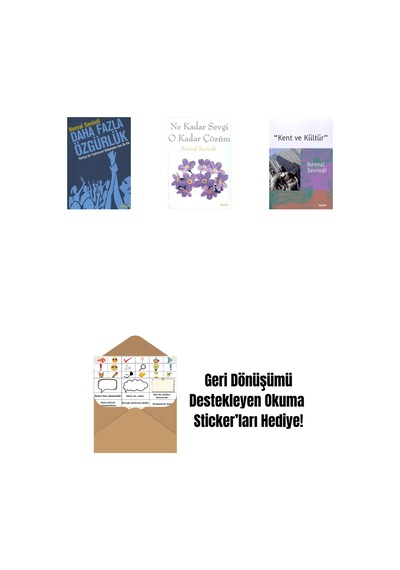 Daha Fazla Özgürlük + Ne Kadar Sevgi O Kadar Çözüm + Kent Ve Kültür + Okuma Sticker'ları
