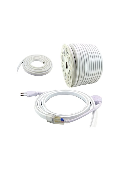 Ayt Powermaster 9x16 Hortum Led 100 Metre Beyaz 220 Volt 1 Metrede Kesilebilir Dış Cephe Şerit Led Aydınlatma