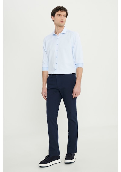 AC&Co / Altınyıldız Classics Erkek Lacı Pamuklu Slim Fit Dar Kesim Armürlü Yan Cepli Esnek Casual Pantolon Lacı Lacivert AC&Co / Altınyıldız Classics Erkek Lacı Pamuklu Slim Fit Dar Kesim Armürlü Yan Cepli Esnek Casual Pantolon Lacı Lacivert