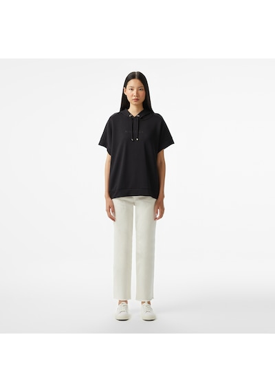Nautica Kadın Siyah Relaxed Fit Kapüşonlu Sweatshirt Düz 45k500t Siyah