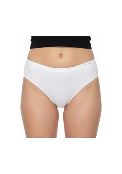 - Premium Bambu Kadın Slip 6 Lı Paket Beyaz Beyaz