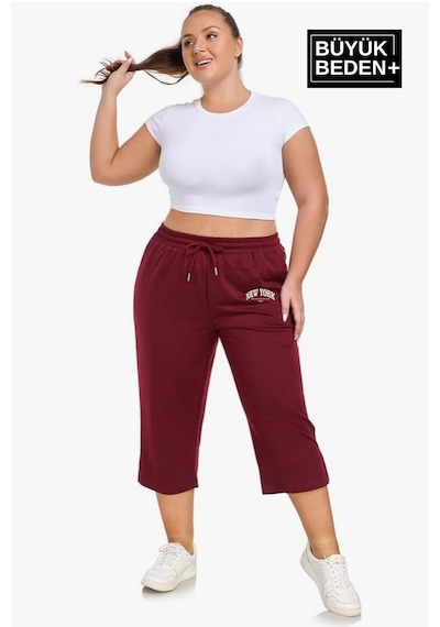 Superlife Süperlife Kadın Büyük Beden New York Baskılı Standart ®ular Kalıp Şort Spr25bsrk087 Bordo Superlife Süperlife Kadın Büyük Beden New York Baskılı Standart ®ular Kalıp Şort Spr25bsrk087 Bordo