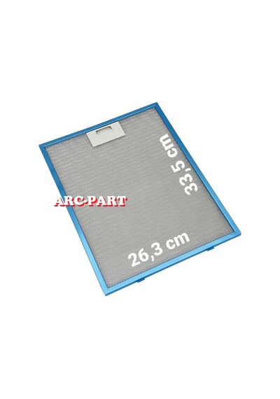 Silverline 2211 X6 Davlumbaz Alüminyum Filtre - 1 Adet - 26,2x33,5 Cm