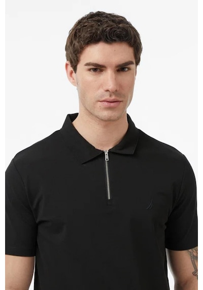 Nautica Erkek Siyah Regular Fit Polo Yaka T-shirt-15334