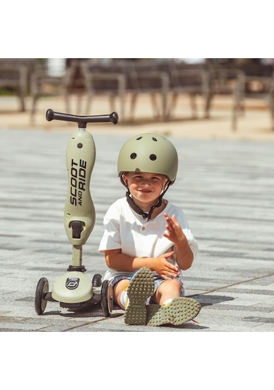 Scoot And Ride Helmet Çocuk Kaskı S-m Olive 190605-00008