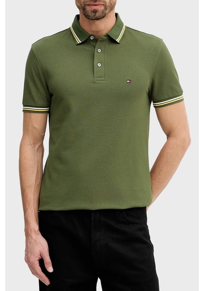 Tommy Hilfiger Erkek Polo Yaka T Shirt Mw0mw39993 L01 Yeşil Yeşil