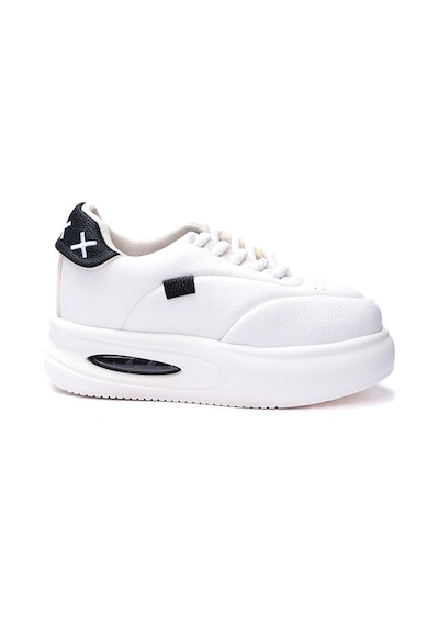 Celira Dvm Ekru Siyah Günlük Kadın Sneaker Spor Ayakkabı Siyah