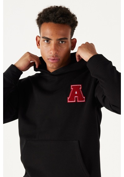 Ac&Co / Altınyıldız Classics Erkek Sıyah Standart Fit Normal Kesim İçi Şardonlu Kapüşonlu Sweatshirt SIYAH Ac&Co / Altınyıldız Classics Erkek Sıyah Standart Fit Normal Kesim İçi Şardonlu Kapüşonlu Sweatshirt SIYAH