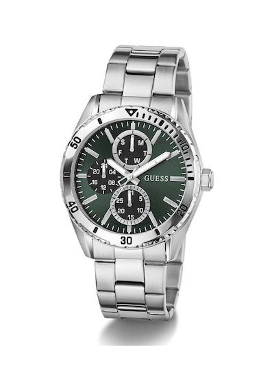 Guess Gugw1061g1 Quartz Çelik Gri Yeşil Kadran 43 Mm Erkek Kol Saati