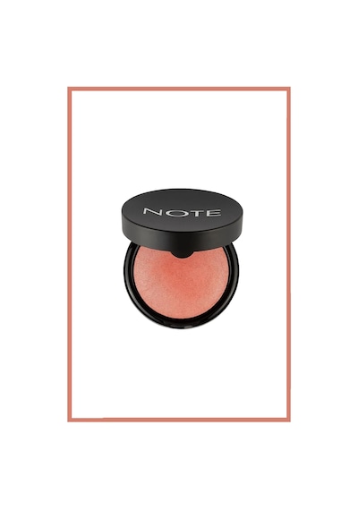 Note Cosmetique Baked Blusher Işıltılı Fırınlanmış Toz Allık - 06 Hot Rose
