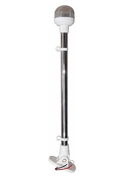 Tekne Bayrak Direği Led Aydınlatmalı - Tekne Ve Botlar İçin, 40 Cm Uzunluk Paslanmaz