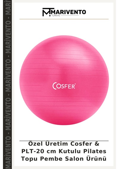 Özel Üretim Cosfer & Plt-20 Cm Kutulu Pilates Topu Pembe Salon Ürünü